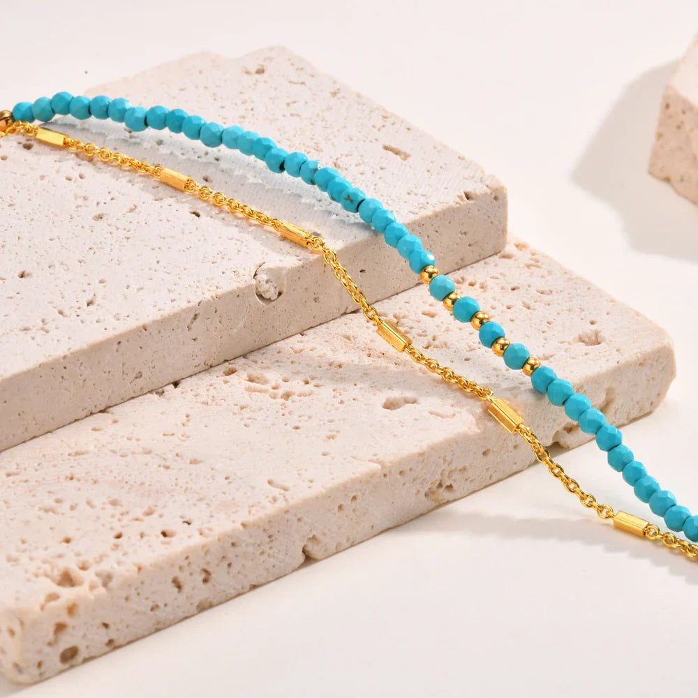 Double Chain Turquoise Bracelet | SONORA