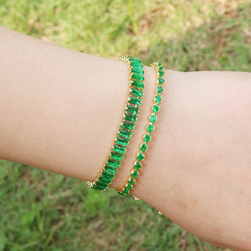 Green Tennis Bracelet | OASIS