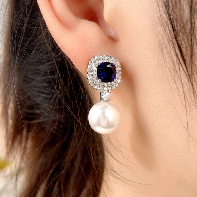 Blue Pearl Earrings | MEADOW
