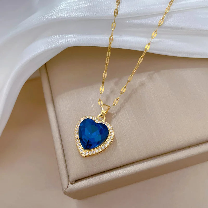 Blue Heart Necklace | YURO