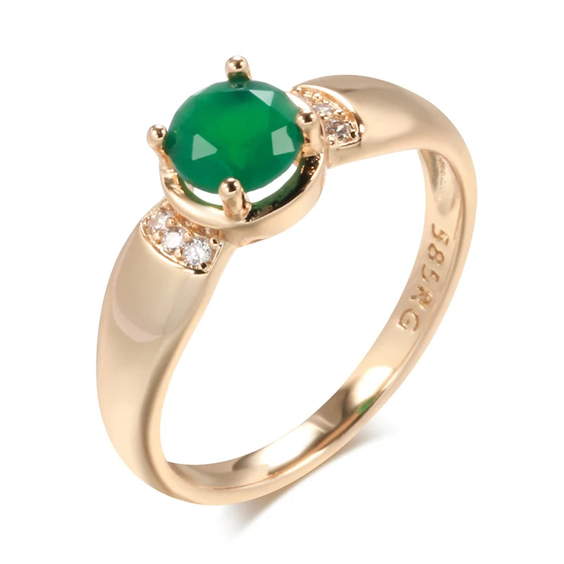 Golden Emerald Ring | ZAYA
