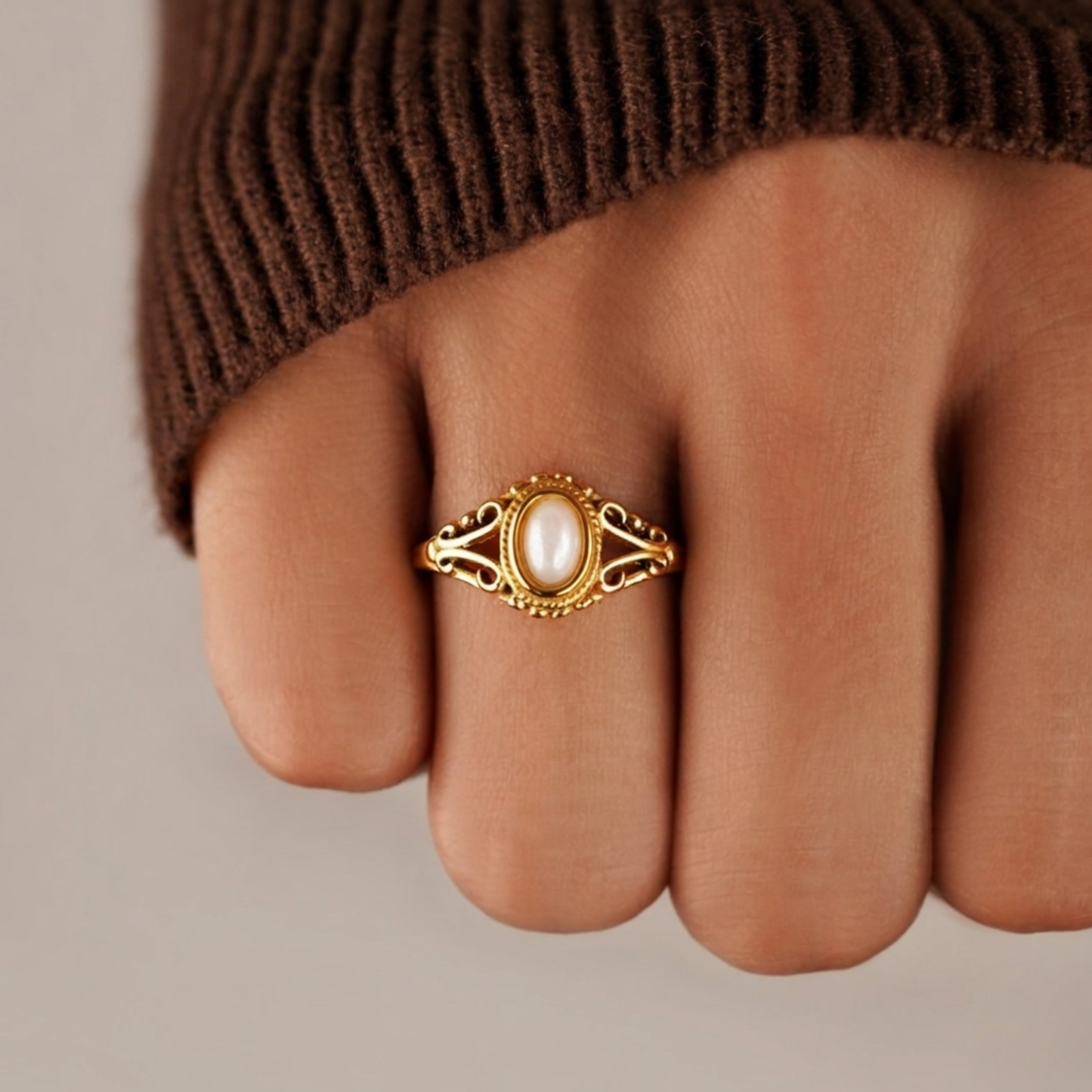 Vintage Pearl Ring | ORAYA