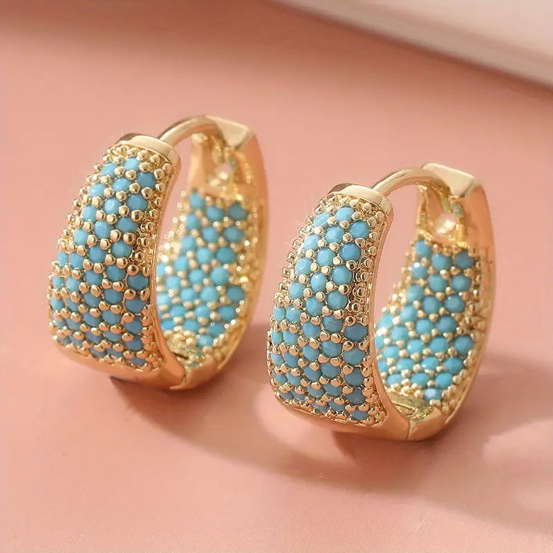 Turquoise Hoop Earrings | ROMY