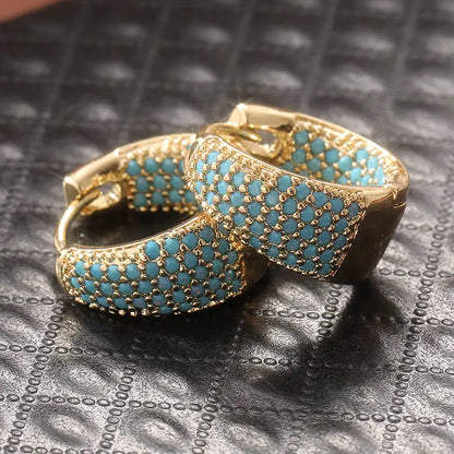 Turquoise Hoop Earrings | ROMY