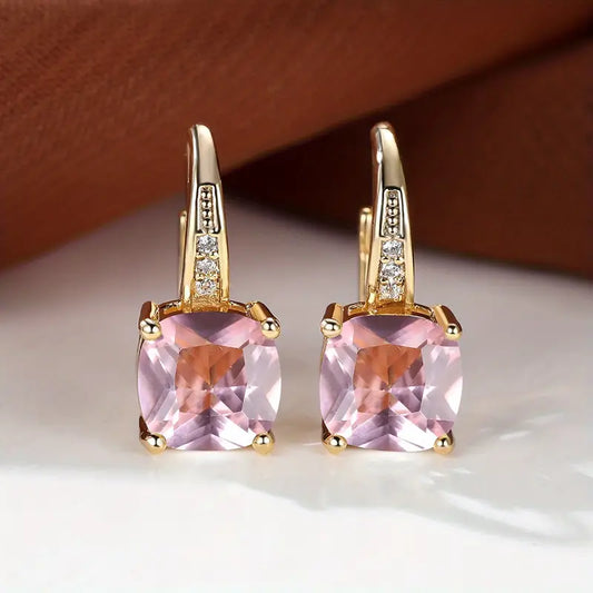 Stone Hoop Earrings | ELOWEN