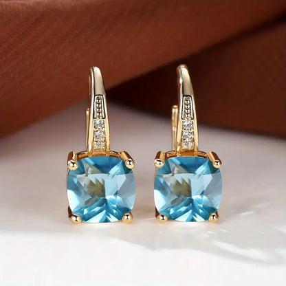 Stone Hoop Earrings | ELOWEN