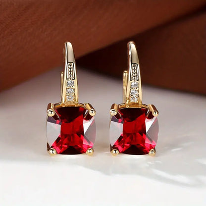 Stone Hoop Earrings | ELOWEN