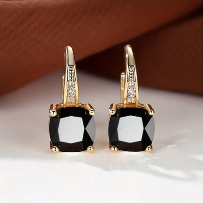 Stone Hoop Earrings | ELOWEN