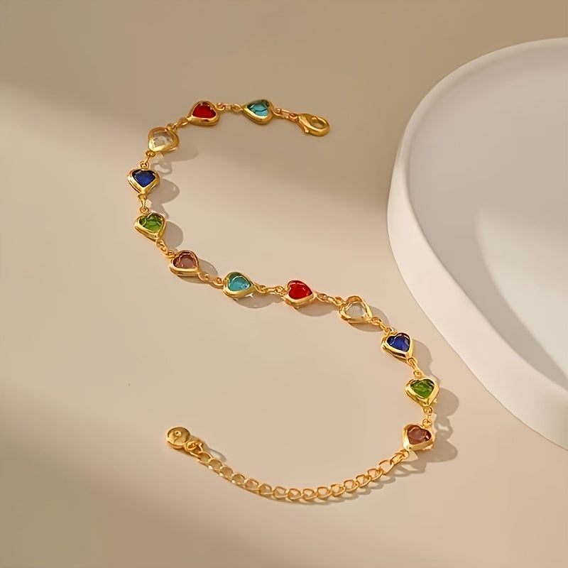 Heart Rainbow Bracelet | AUREAU