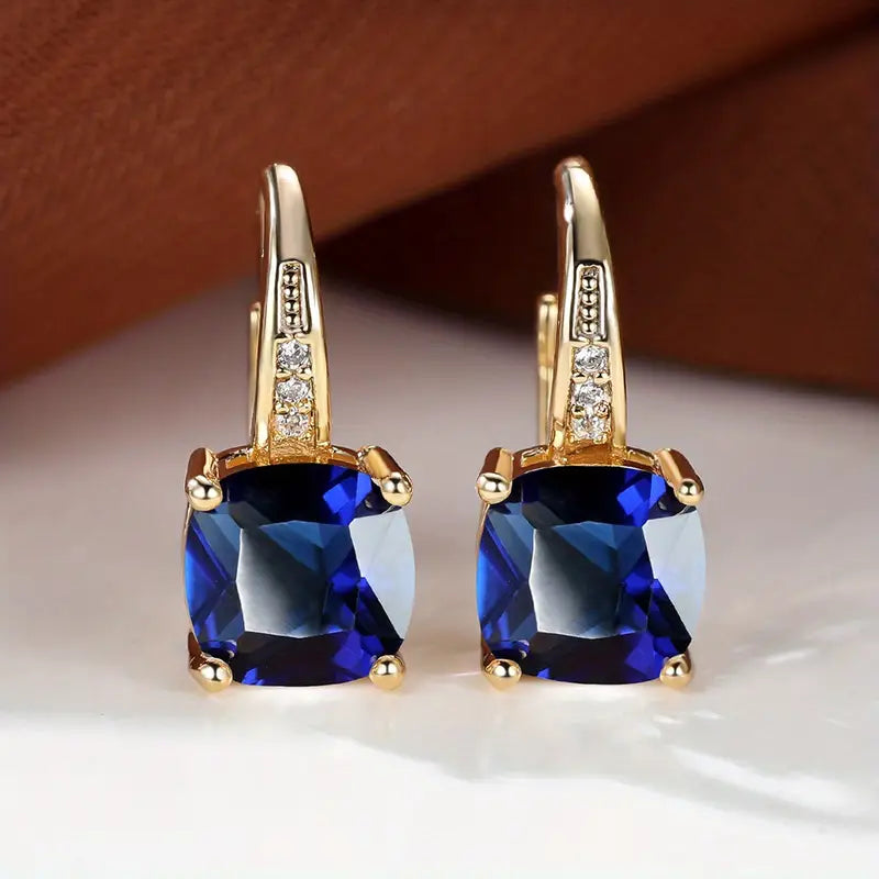 Stone Hoop Earrings | ELOWEN