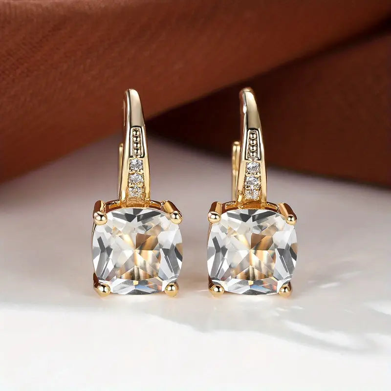 Stone Hoop Earrings | ELOWEN