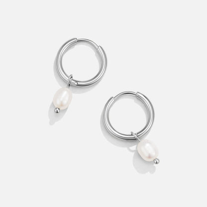 Hoop Pearl Earrings | ZEPHIRA