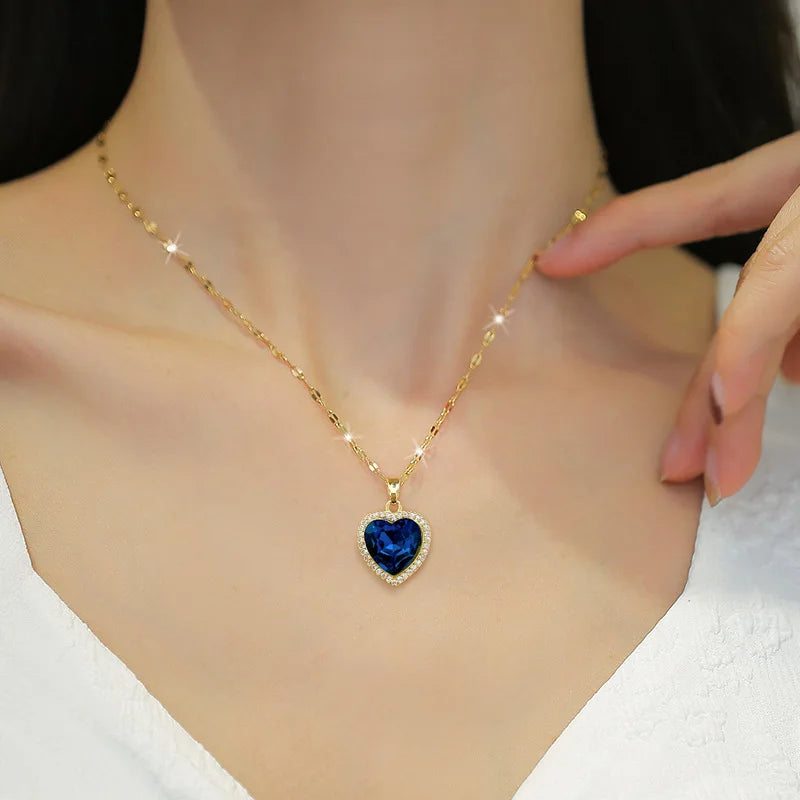 Blue Heart Necklace | YURO