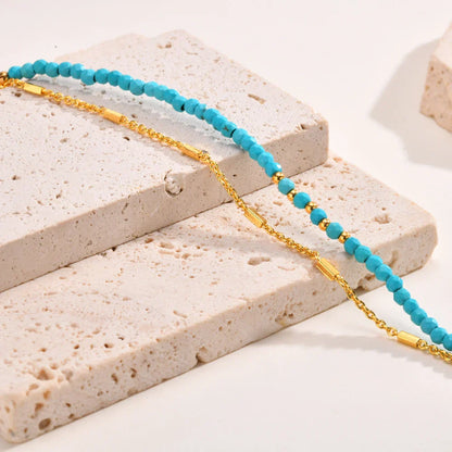 Double Chain Turquoise Bracelet | SONORA