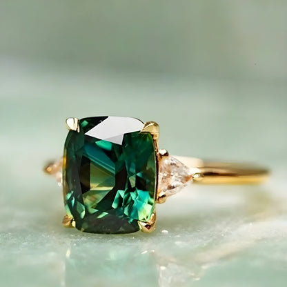 Square Green Ring | LUMA