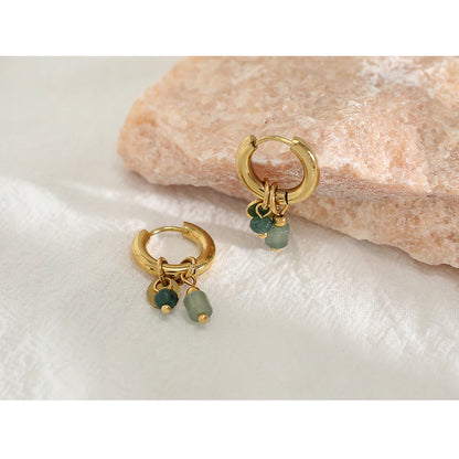Green Hoop Earrings | EDEN