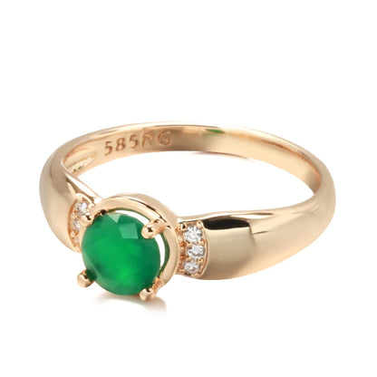 Golden Emerald Ring | ZAYA