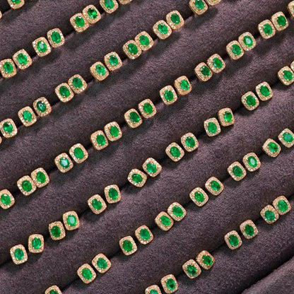 Square Emerald Earrings | VEYA