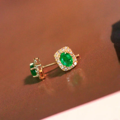 Square Emerald Earrings | VEYA