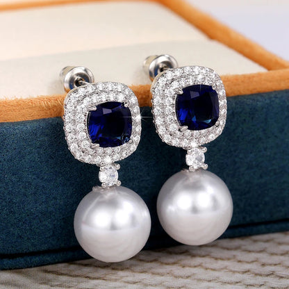 Blue Pearl Earrings | MEADOW