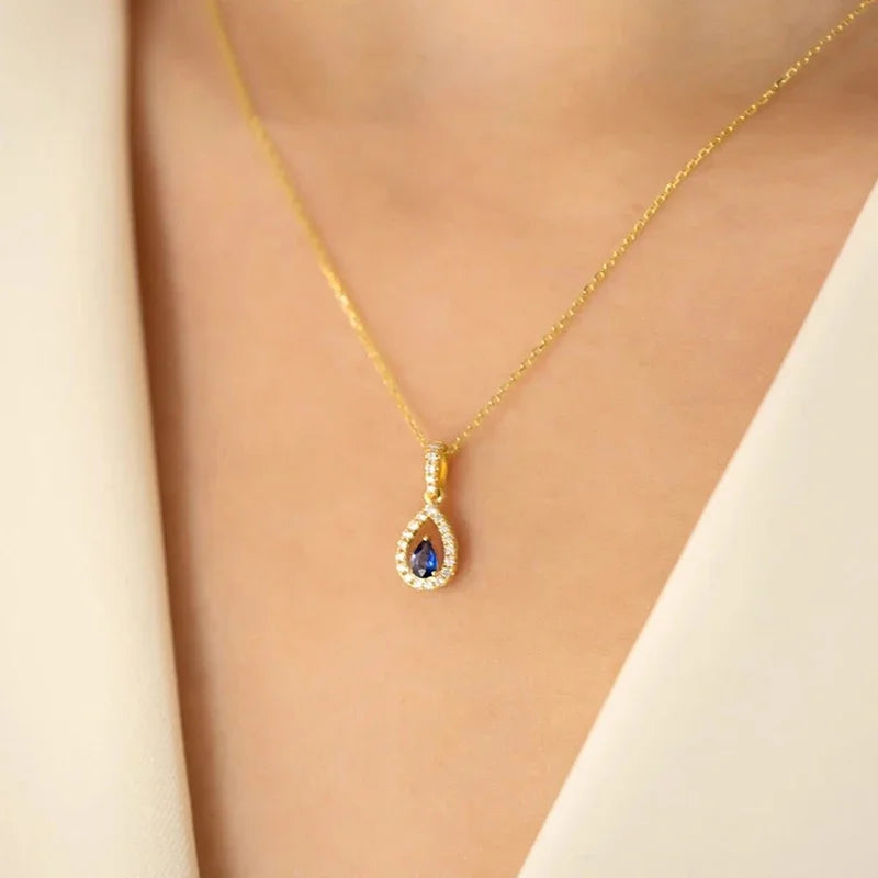 Blue Waterdrop Necklace | RULA