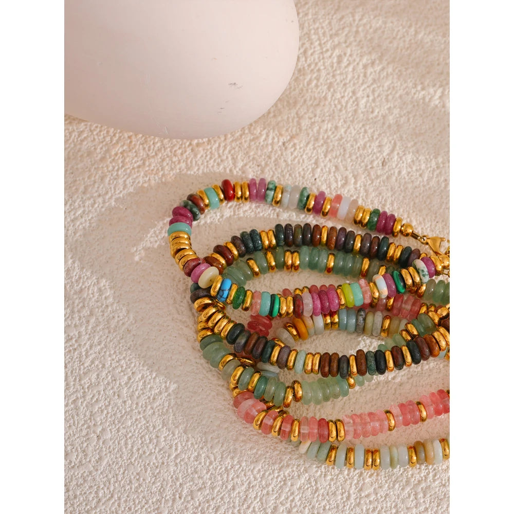 Colorful Stone Beads Bracelet | SENA