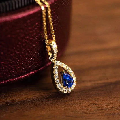 Blue Waterdrop Necklace | RULA
