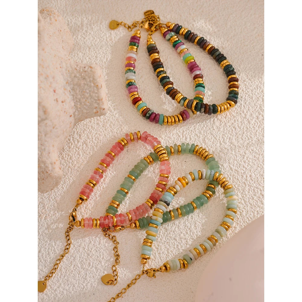 Colorful Stone Beads Bracelet | SENA