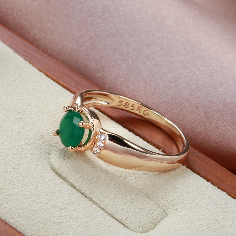 Golden Emerald Ring | ZAYA