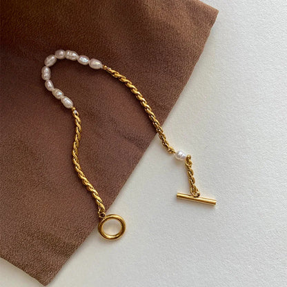 Gold Pearl Bracelet | OPAL