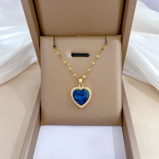 Blue Heart Necklace | YURO