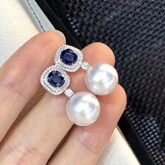 Blue Pearl Earrings | MEADOW