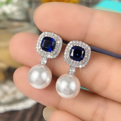 Blue Pearl Earrings | MEADOW