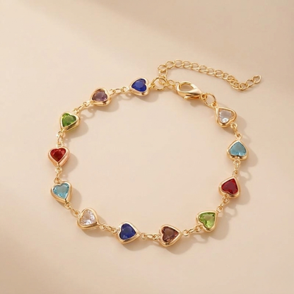 Heart Rainbow Bracelet | AUREAU
