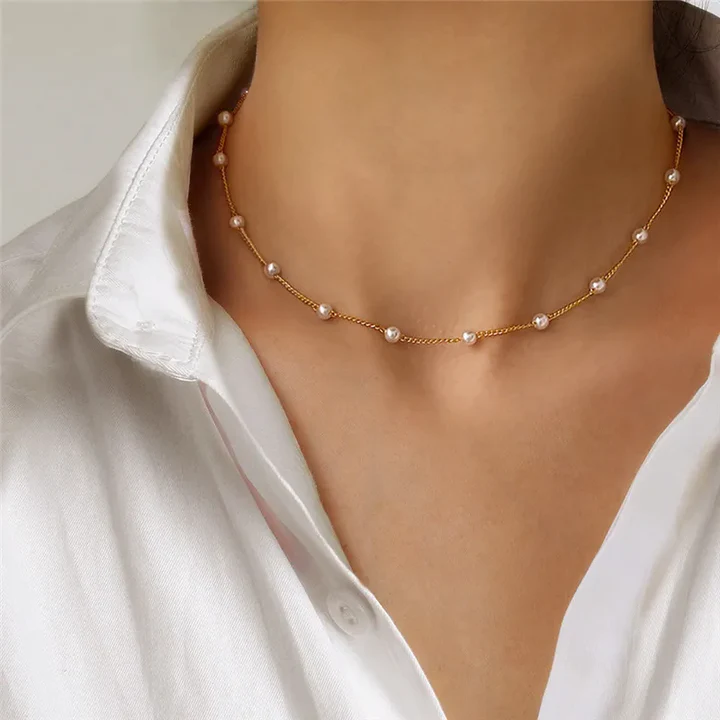 Small Pearl Necklace | AYLA