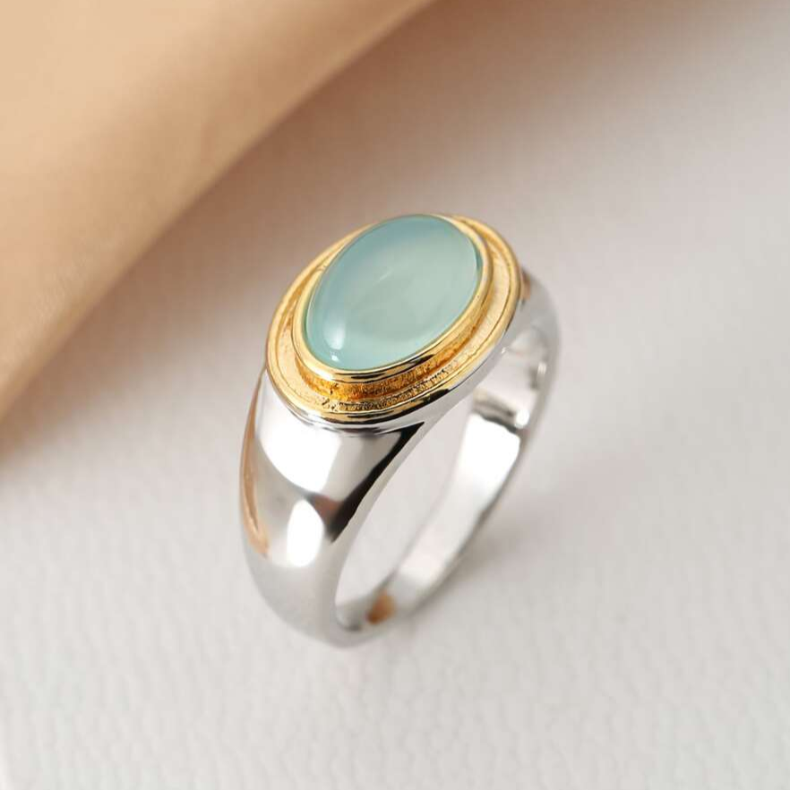 Green Moonstone Ring | CALISTA