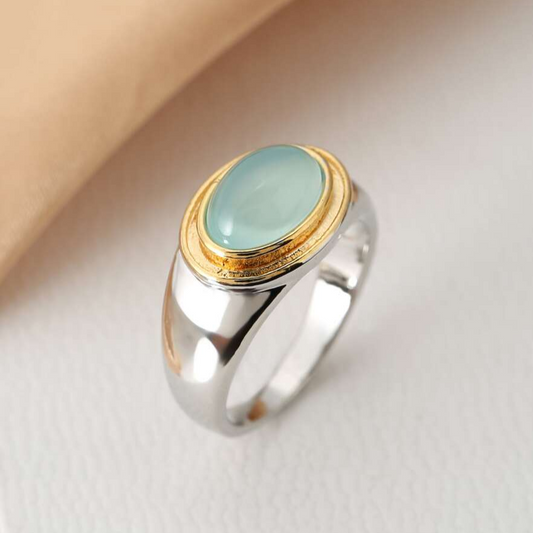 Green Moonstone Ring | CALISTA