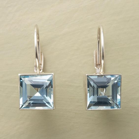 Blue Glass Earrings | MARIPOSA