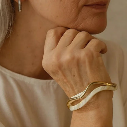 White Golden bracelet | REED
