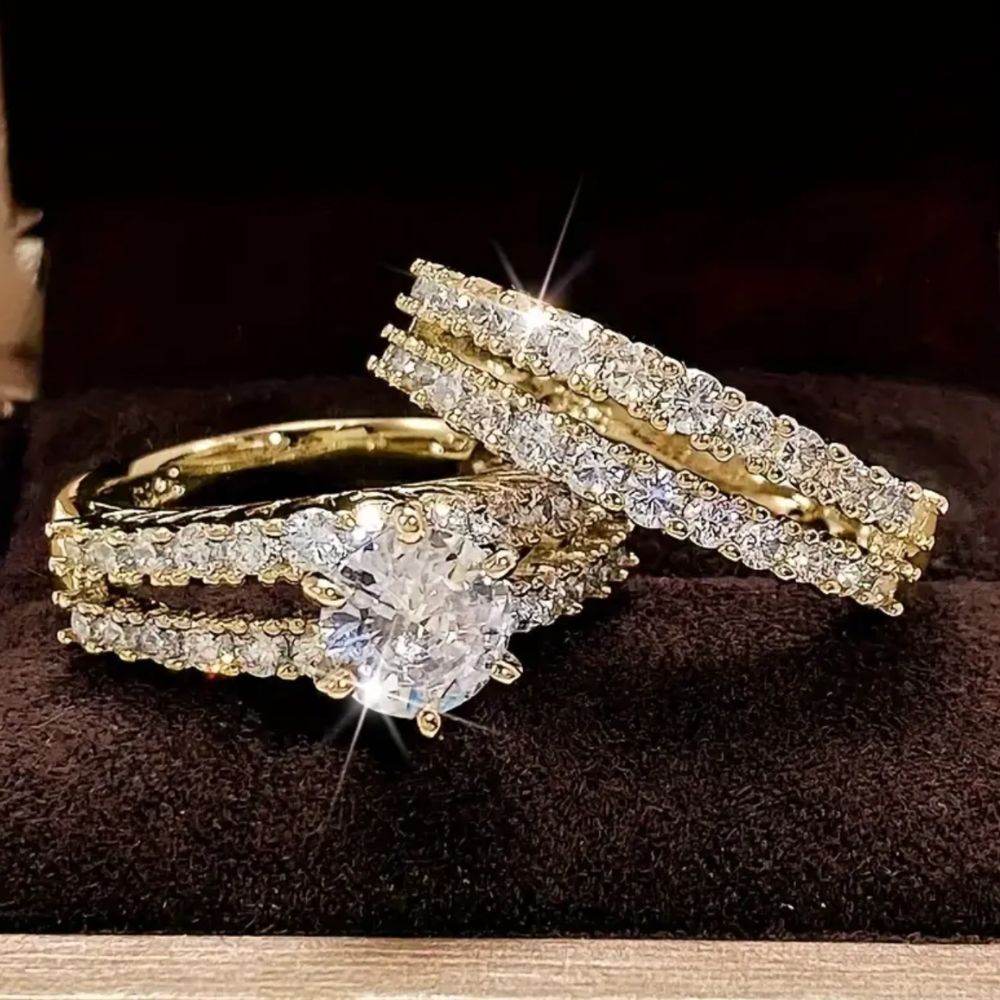 Shine Diamond Ring Set | NURA
