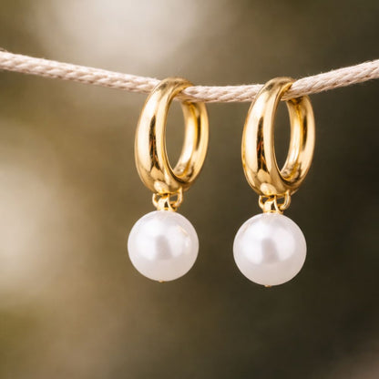 Golden Pearl Earrings | DOLCE