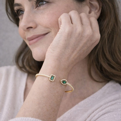 Adjustable Green Bracelet | KAIA