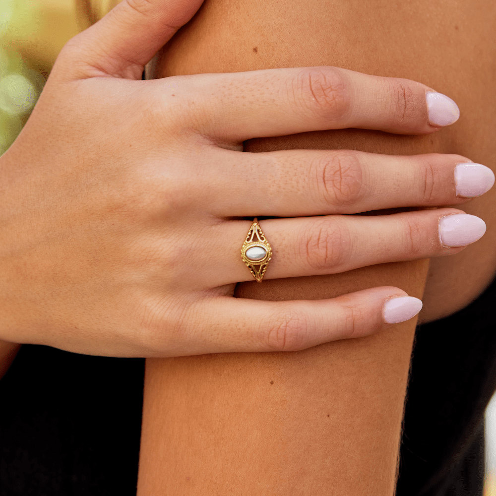 Vintage Pearl Ring | ORAYA